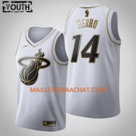 Maillot NBA Miami Heat Tyler Herro 14 Nike 2019-20 Blanc Golden Edition Swingman - Enfant